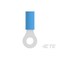 Te Connectivity Ring Terminal, #8, M4 Stud Size, 300 V, Nylon Insulated, Blue 7-1377173-3 - alternate 3